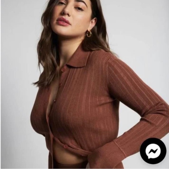 Dynamite knit polo button up - Picture 3 of 4